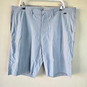 Travis Mathew Mens Blue Performance Golf Shorts Size 40 Stretch Micro‎ Texture